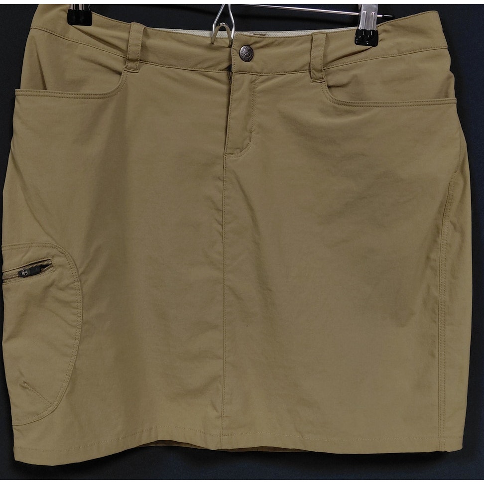 Patagonia Khaki Skirt Women's Solid Nylon Size 4